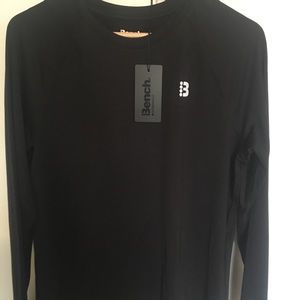 Bench Black Longsleeve Activewear Shirt Size L NWT